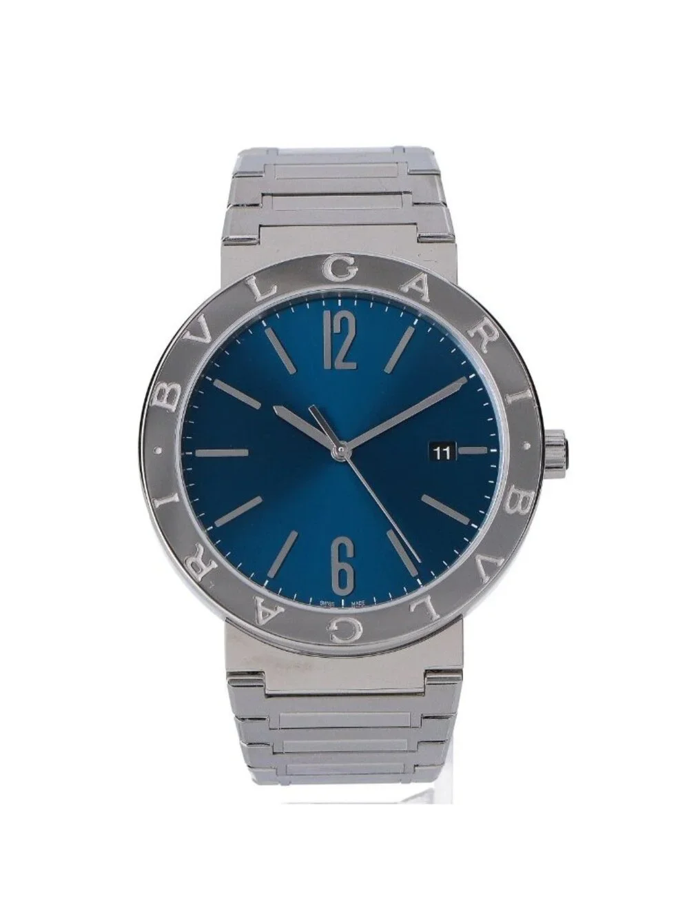 Bvlgari Polished Sea Thru Back Automatic Winding Watch
